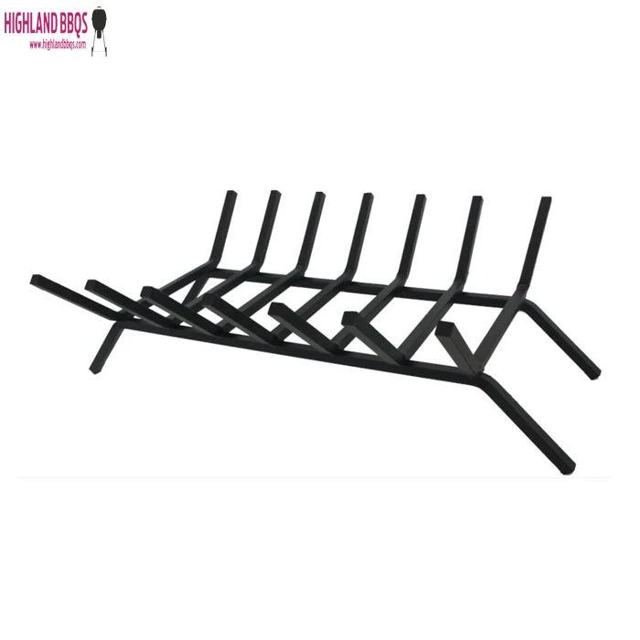 Indoor outdoor Fire grate cast iron metal fire log basket fireplace accessories wood storage holder