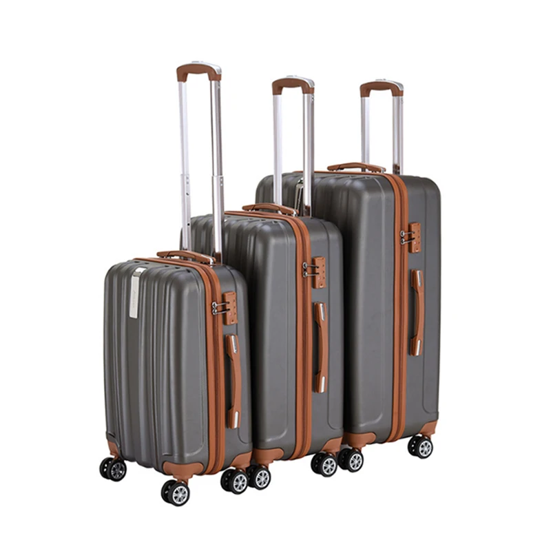 
High Quality 3 Pieces ABS Luggage Set for Travel Business Trip with Customized OEM Logo 