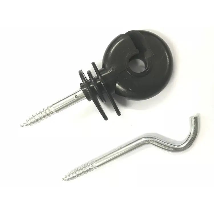 Terrui High Standard Ring Screw In Plastic Insulator INS002 Farm Fencing Electric Fence Wood Post Insulators