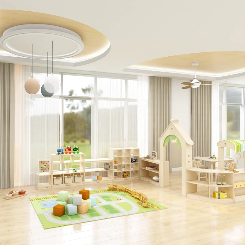 Autumn leaves performance stage with multiple layers of birch veneer  plywood