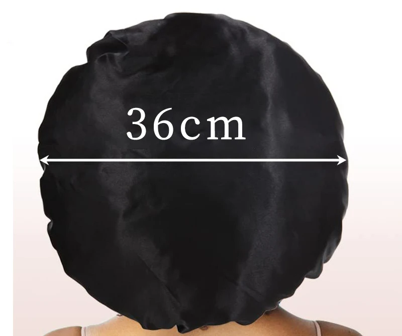 High Quality Satin Bonnet Silk Bonnet for Sleeping Silk Sleep Cap Double Layer Hair Bonnet with Elastic Tie Band for Curly Hair