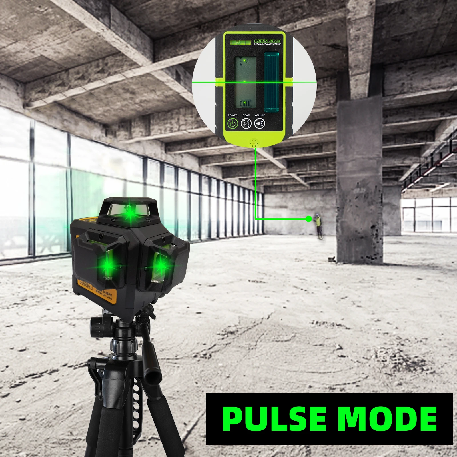 3x360 Degree cone green Laser Level