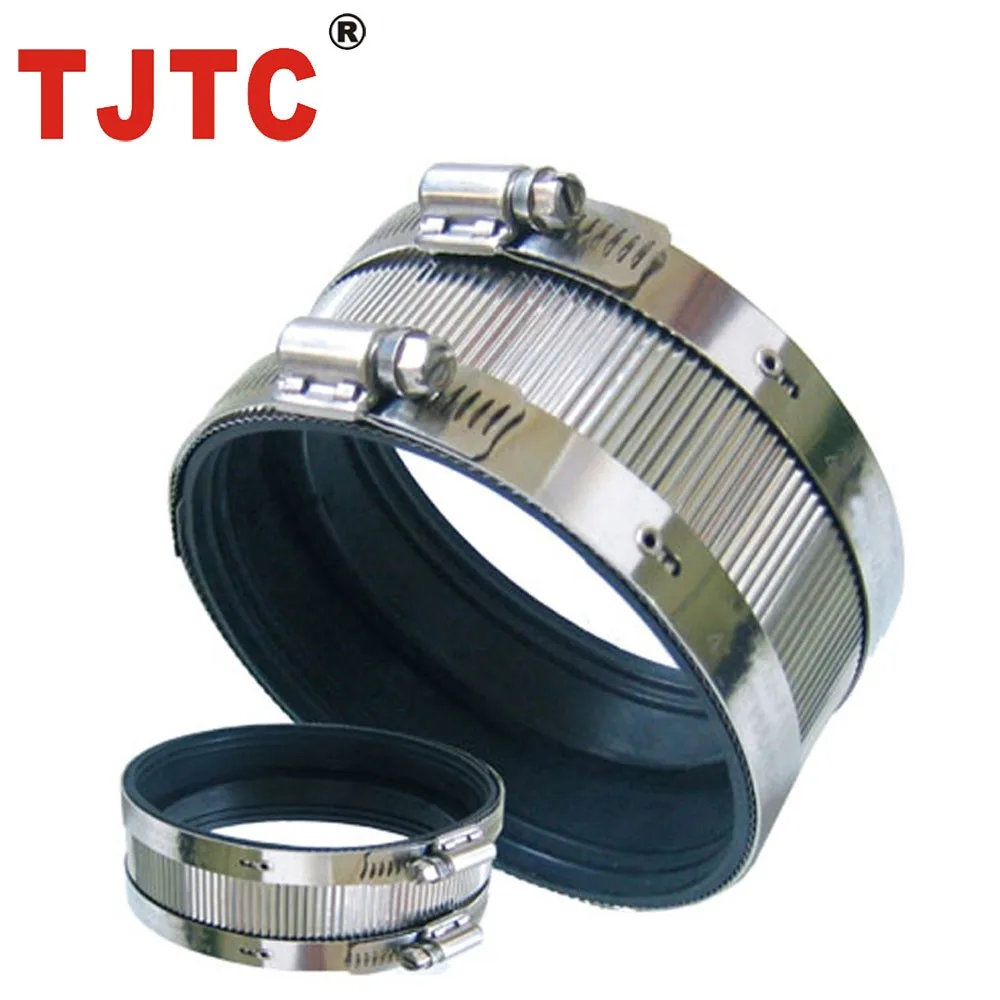 Certified stainless steel flexseal flexible coupling for cast iron pipes