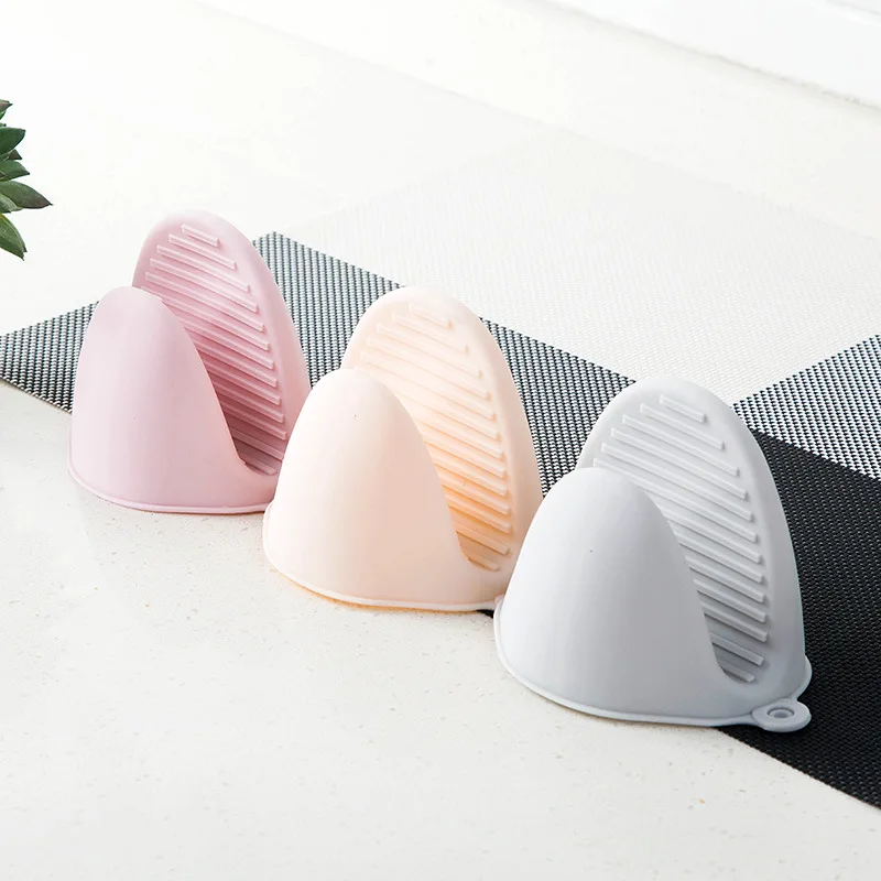 Лидер продаж Amazon перчатки для духовки термостойкие Противоскользящие силиконовые варежки с теплоизоляцией приготовления пищи в