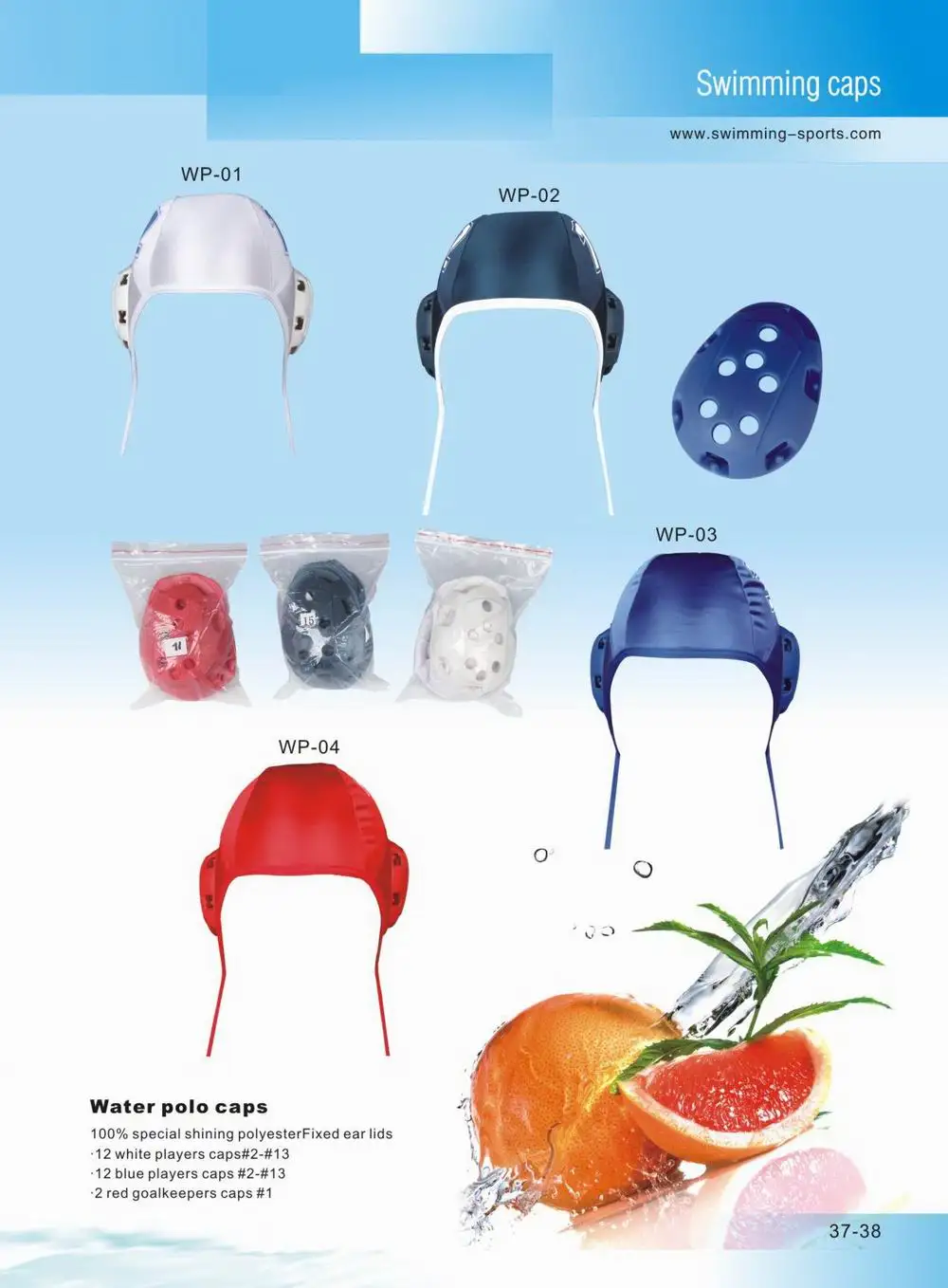 
Adult water polo caps team set with numbers print on two faces,individual waterpolo caps with soft earlids 