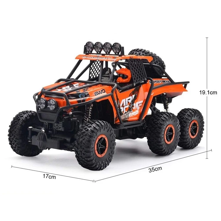 1/16 2.4GHz 6WD Electric High Speed RC Monster Off Road Rock Crawler Truck Crawler Remote Control Car For Kids