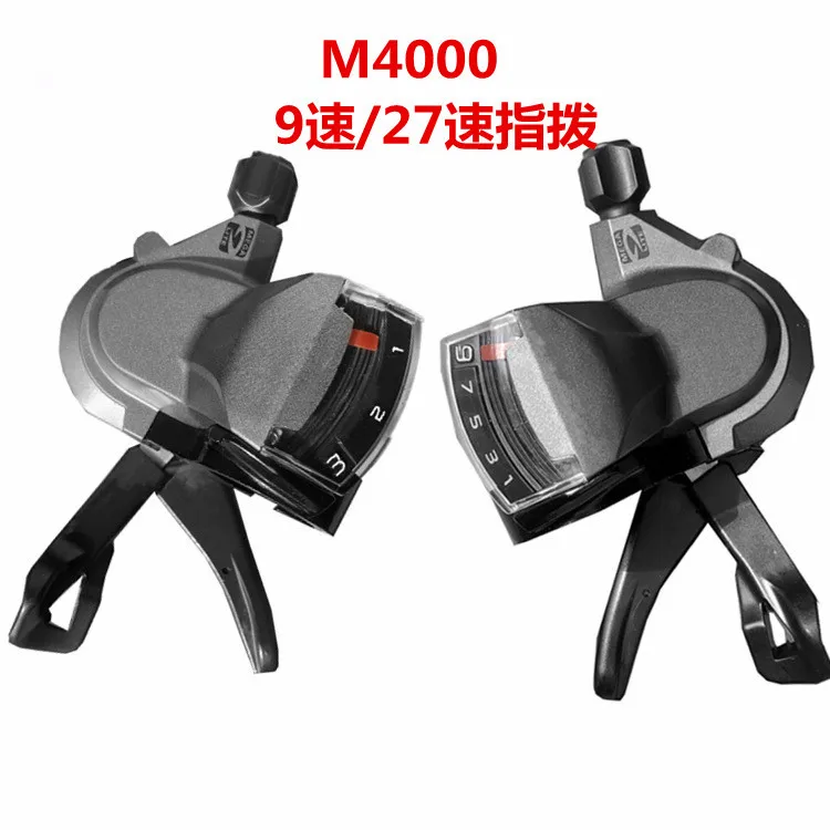  M4000 9 27 Скорость Горный Дорожный прямо с накатанной головкой переключения передач рычага велосипед велосипедный Переключатель
