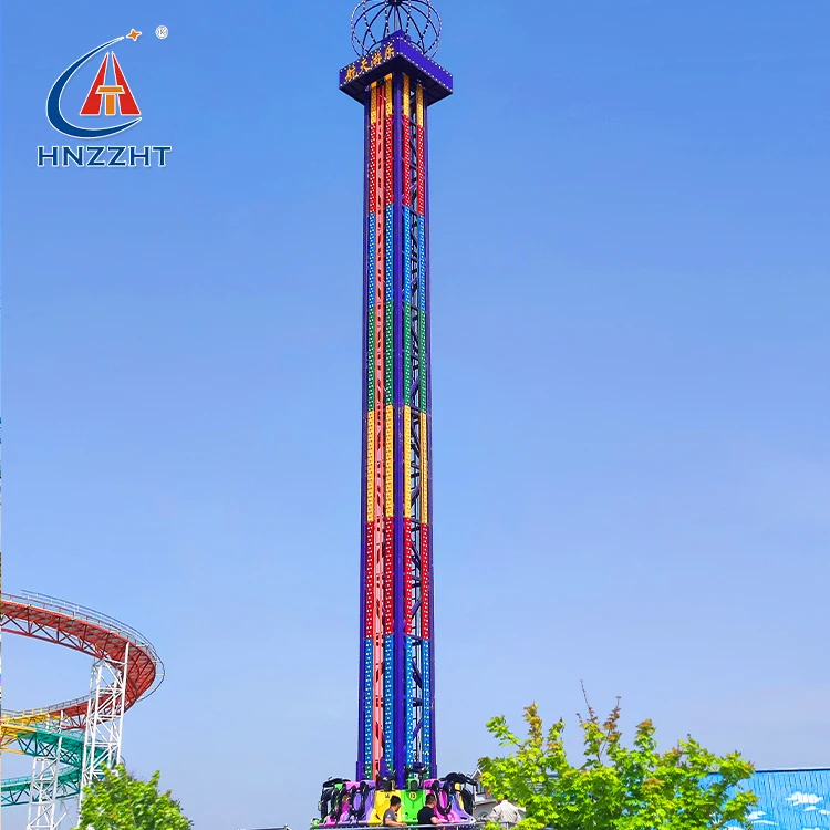 High Quality Thrilling Rides Amusement Park Ride weihgtless Free Fall  Drop Tower For Sale