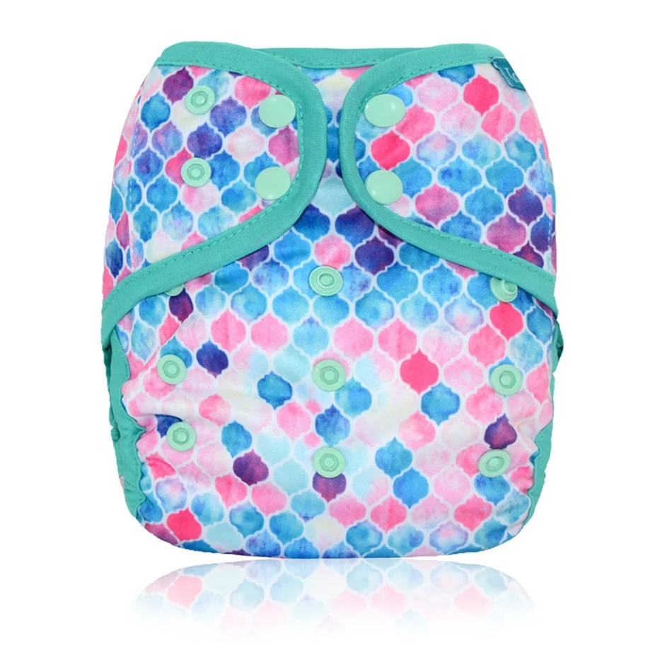 
Snaps and Hook&Loop Waterproof PUL OS Diaper Nappy Cover Double Leaking Guessets 