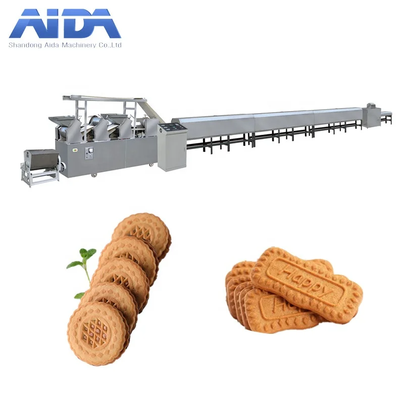 High capacity four lanes oreo biscuit cookies machine production line