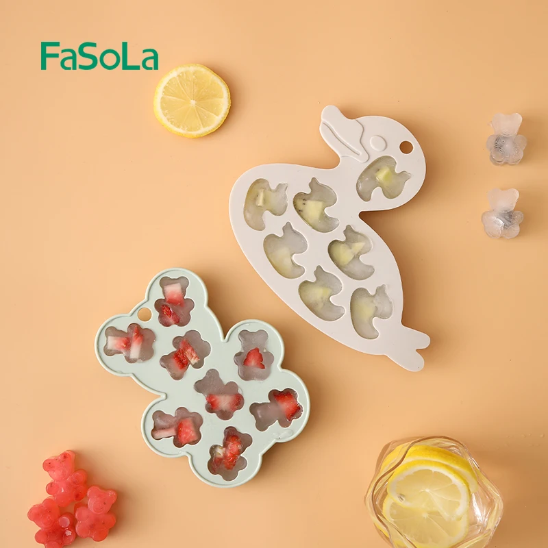 Силиконовая форма FaSoLa для шоколада медведя утки выпечки каучуковая торта силиконовая конфет