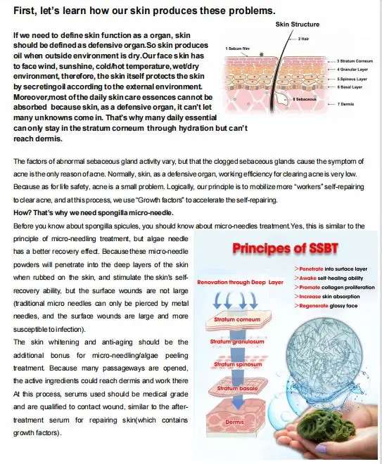 Free shiping EGF KGF Peptide Repair Solvent Essence For Acnes Algae Peeling Micro Needling Skin Car