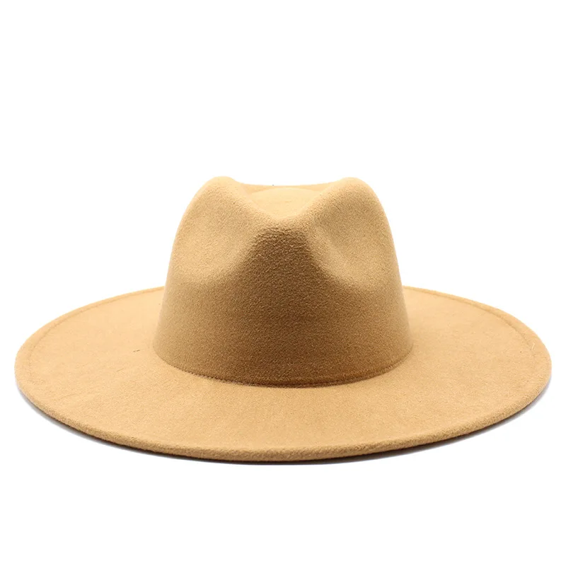 Over 40 Colors Two Tones Hats  High Quality  Wool Felt Fedora Hat For Men And Women Church Fedoras