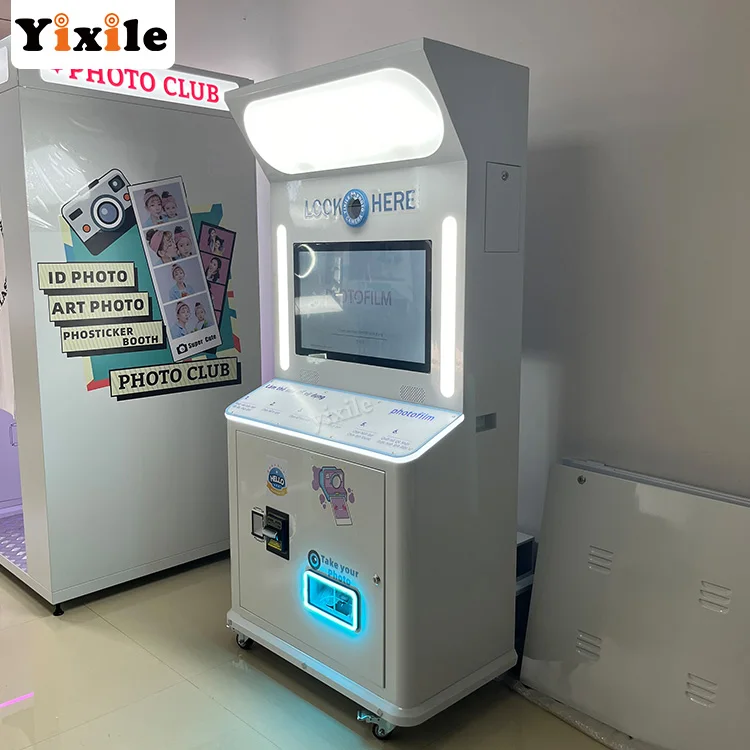 Yixile Multi-Function Photo Kiosk Machine Hd Camera to Take Pictures Vogue Photo Booth Photo Vending Machine