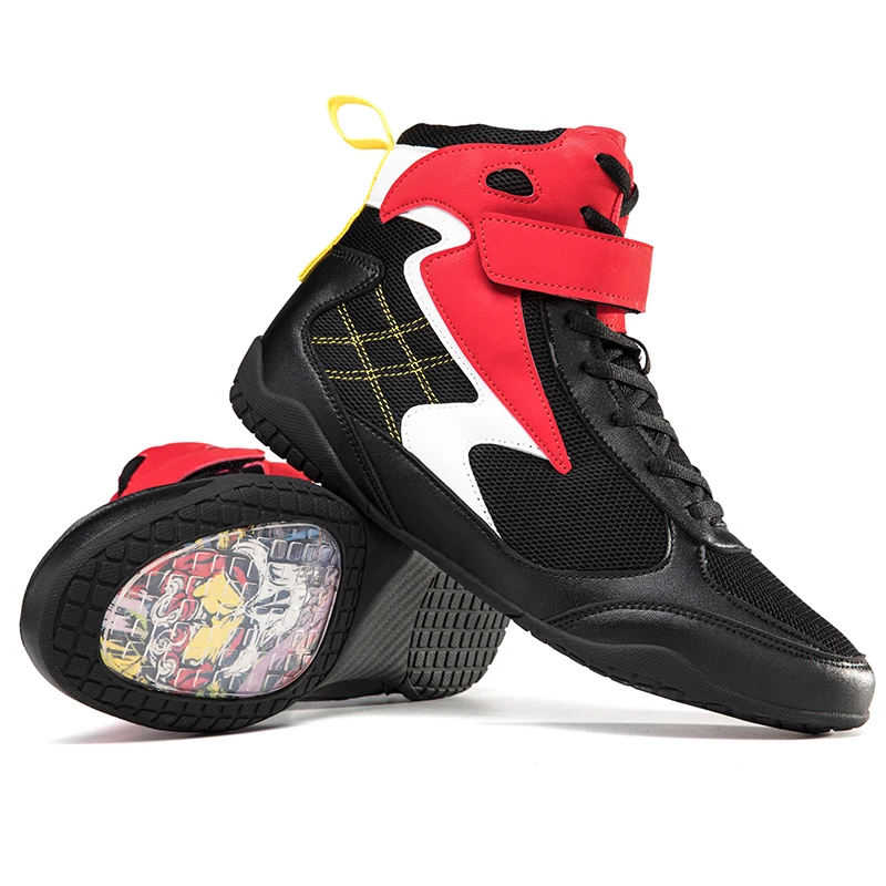 New Style Custom Wrestling Shoe Boxing Shoes Men Mesh Rubber OEM Customized Spring Training shoes Plus size 35-47