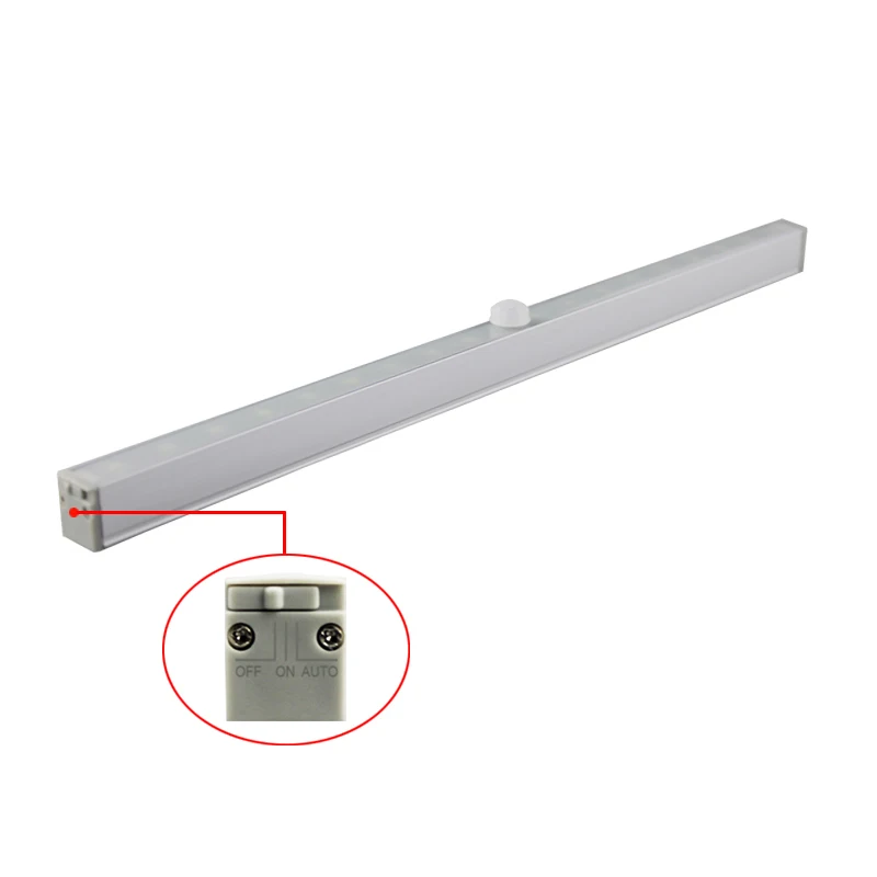 20-LED Motion Sensor Night Light with Magnetic Strip Stick-on Anywhere -Under Cabinet/ Closet/ Drawer/ Wardrobe
