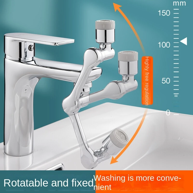 New Style Basin Faucet Brass Nozzle 360 Rotating Degree Flexible Universal 2- Function Faucet Accessories