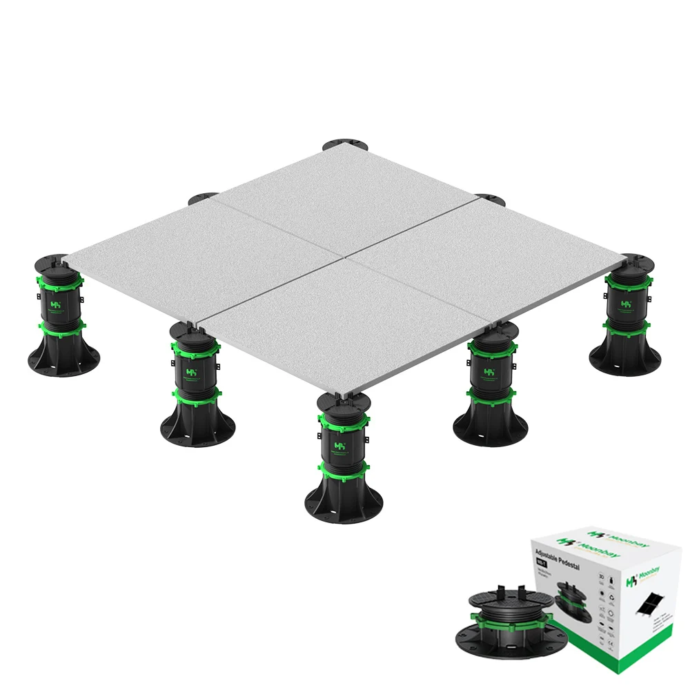Wood plastic composite decking pedestal adjustable plastic pedestal for decking tiles