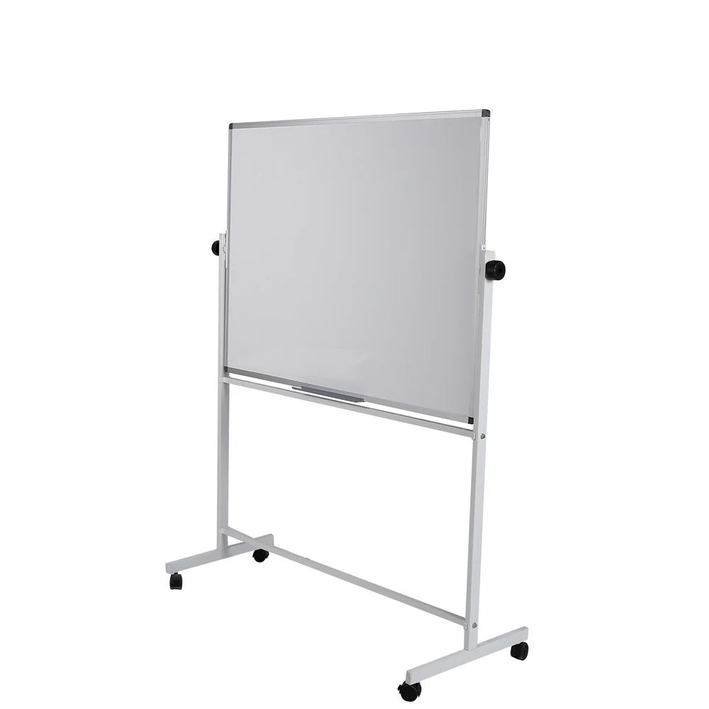 ZJWJ Single or double sided mobile whiteboard large rolling white board magnetic dry erase board easel standing whiteboard on wh