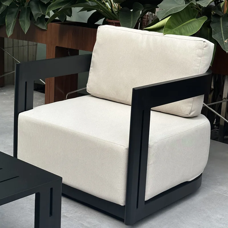 Defaico Hot Selling Ready Stock Patio Modern Garden Sofa New Design Furniture Outdoor Aluminum Sofa Set