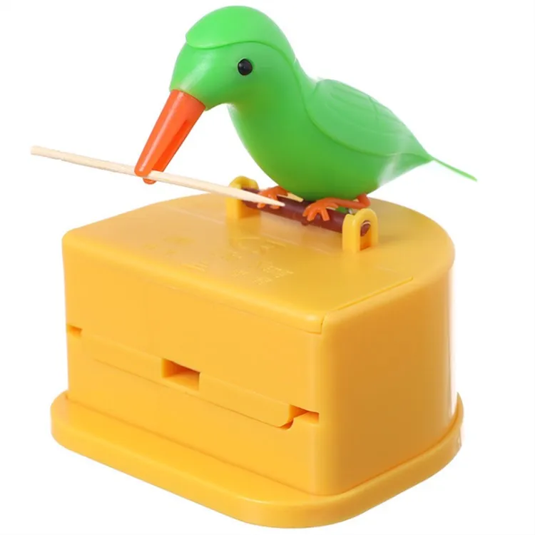Home Creative Kitchen Accessories Toothpick Storage Box Small Bird Toothpick Container Automatically Pops Up Toothpick Box (1600171850633)
