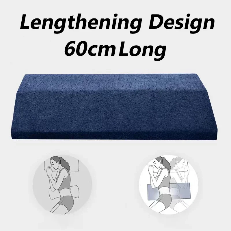 Back Support Memory Foam Pillow Lumbar Support Pillow Lower Back Pain Relief for Sleeping in Bed Waist Support Cushion