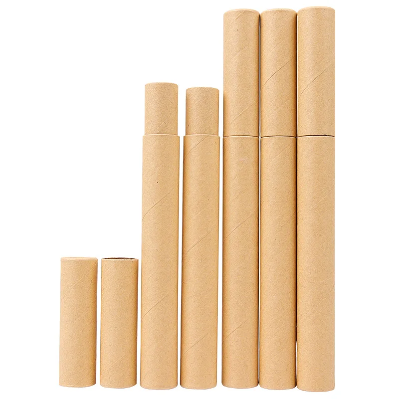 Customized paper tube package box biodegradable cylinder paper tube food grade kraft paper tubes for tea packaging