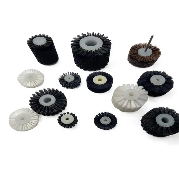 Custom industrial round roller nylon wire cylindrical roller small brush hollow round wheel