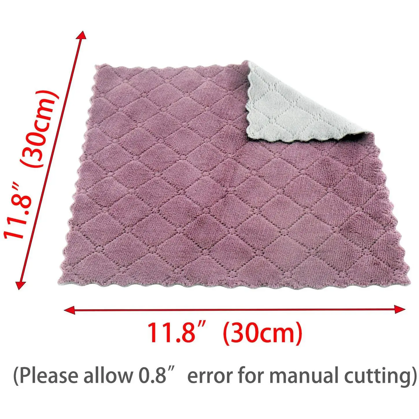 YSD Sun Glasses Keychain Cleaning Cloth With Logo For Cars Organic Weave Polyester Twisted Loop Leather 1400 Gsm 2 Pack Lazy Rag