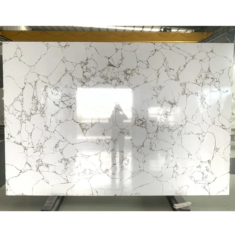 Artificial New Calacatta Gold Marble Slab,Full Body Pattern Veins Calacatta Gold Artificial Marble Stone