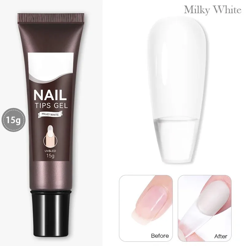 New Design Solid Nail Tip Glue Tube Packing Long Time No Flow Gel Set