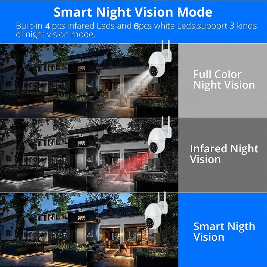 4MP IP Camera Outdoor WiFi Home Security Camera Wireless Surveillance WiFi Bullet Waterproof IP Video HD Camara