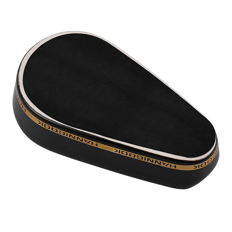 Wholesale Outdoor Oval Black Cigar Ashtray Handmade Gilt Ceramic Ashtray Creative Portable Cigar Ashtray Cigar Accessories