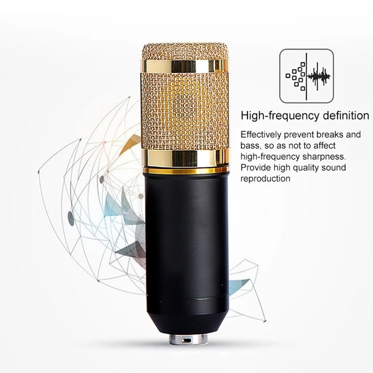  Конденсаторный микрофон BM800 BM 800 с амортизирующим креплением для радиовещания записи пения KTV караоке