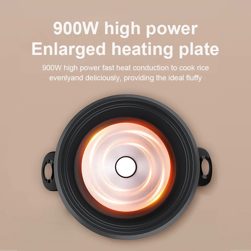 0.5L 0.8L 1L 1.2L 1.8L 2.5L uncooked One Touch control Auto Keep Warm 1250W high power Rice Cooker with Food Steamer