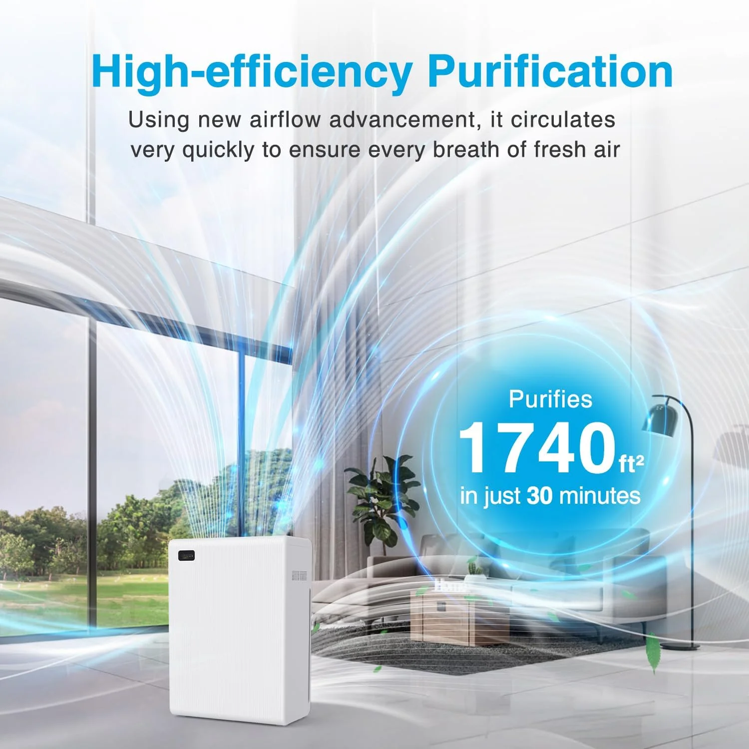 Desktop Room Air Purifier Wifi Tuya Home Electrical Big Uv Portable Purifiers Dust Household Air Purifier