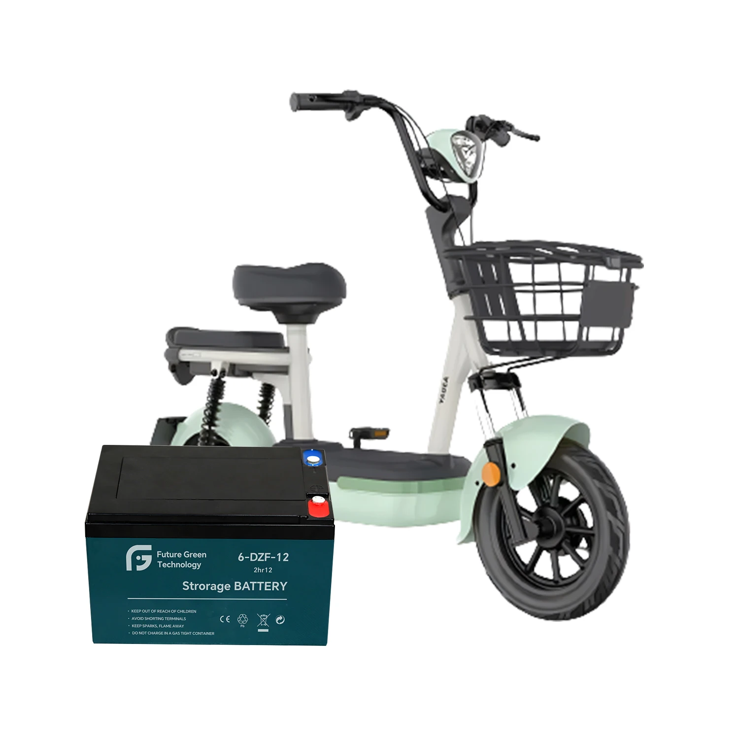 Maintenance Free 12V 48v EVF DZF 12.3ah 12ah Super Power Long life Battery  Electric Bicycle Tricycle Battery