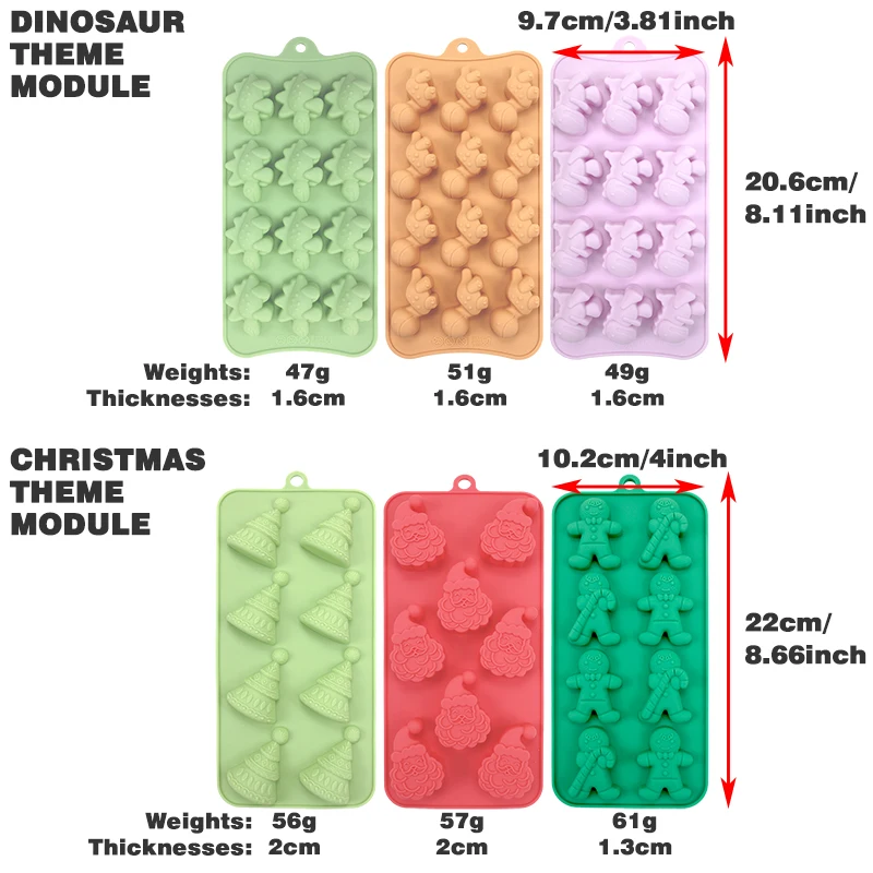 silicone Christmas Gingerbread Man Candy Mold Silicone Mold Cookie Chocolate Baking Cake Mould Christmas Biscuits Cookie
