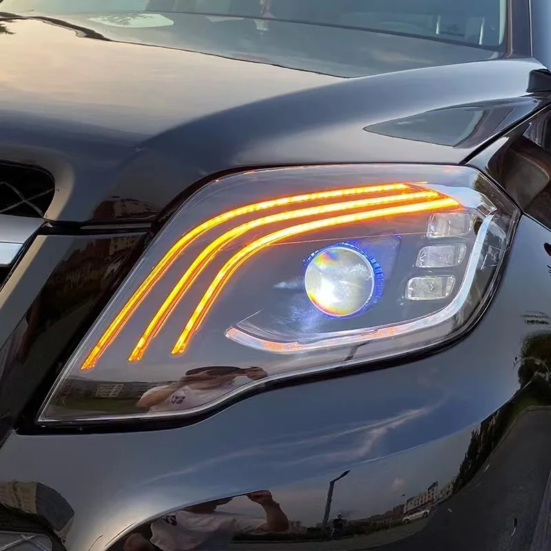 Архаическая светодиодная фара для mercedes benz GLK 2008-2015 в сборе модификация Maybach с плавным управлением