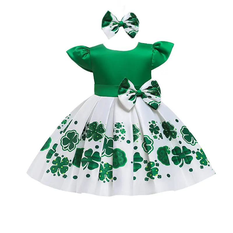 Boutique Inspired Summer Girl Clothes Fairy Baby 1-10 year Old Party Polyester Cotton Dresses For Kids Clearance Birthday Club