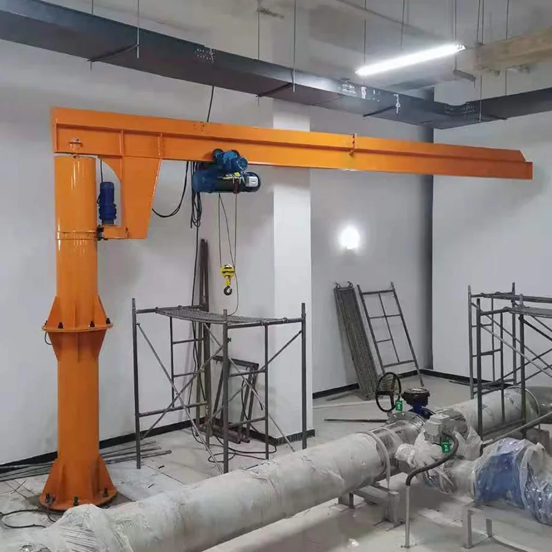 Factory Price 3 Ton 5 Ton Column Rotating Under Braced 360 Degree   Electric Cantilever Self Standing JIB Crane