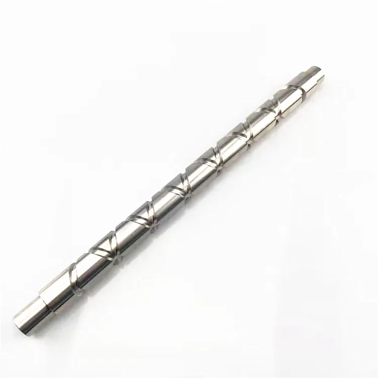 Custom CNC Machining stainless steel Long Shafts Gear Worm Spline Propeller Shaft