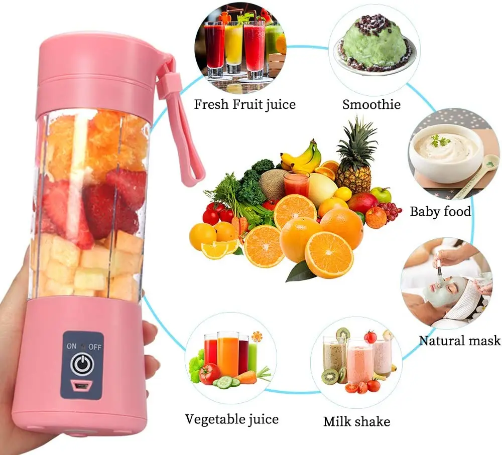 Portable Blender Usb Mixer Electric Travel Juicer Machine Licuadora Portatil Smoothie Blender