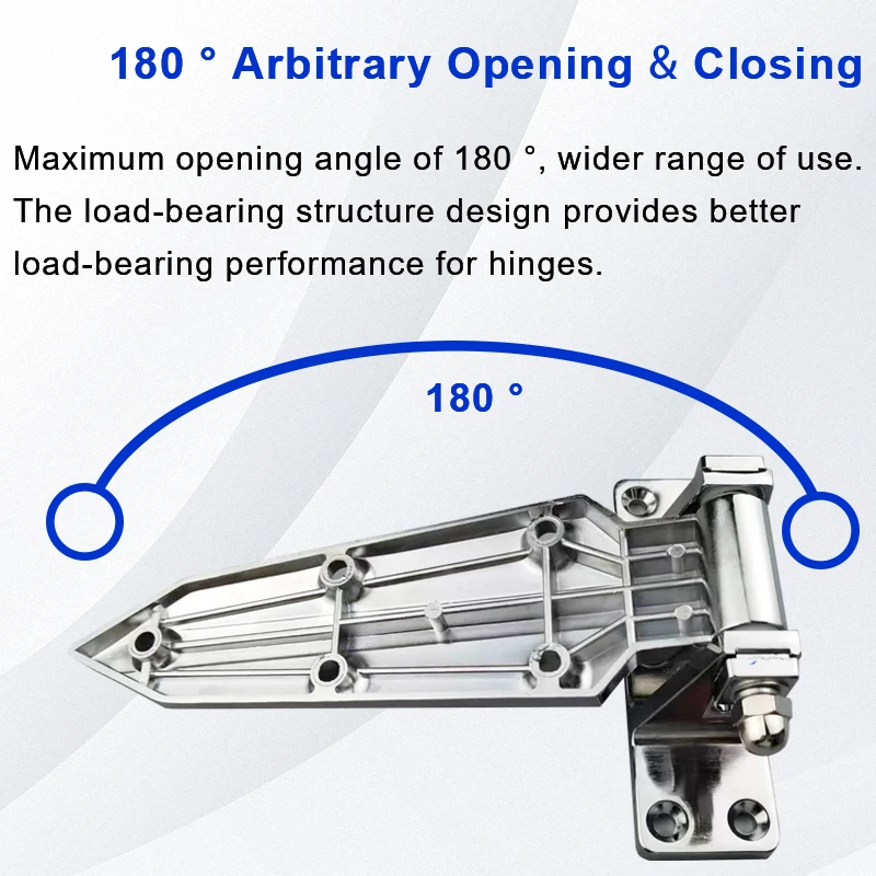Adjustable 1460 Zinc Alloy Refrigerator Hinge Cold Storage Door Hinge with Industrial Design Polished Aluminum Material