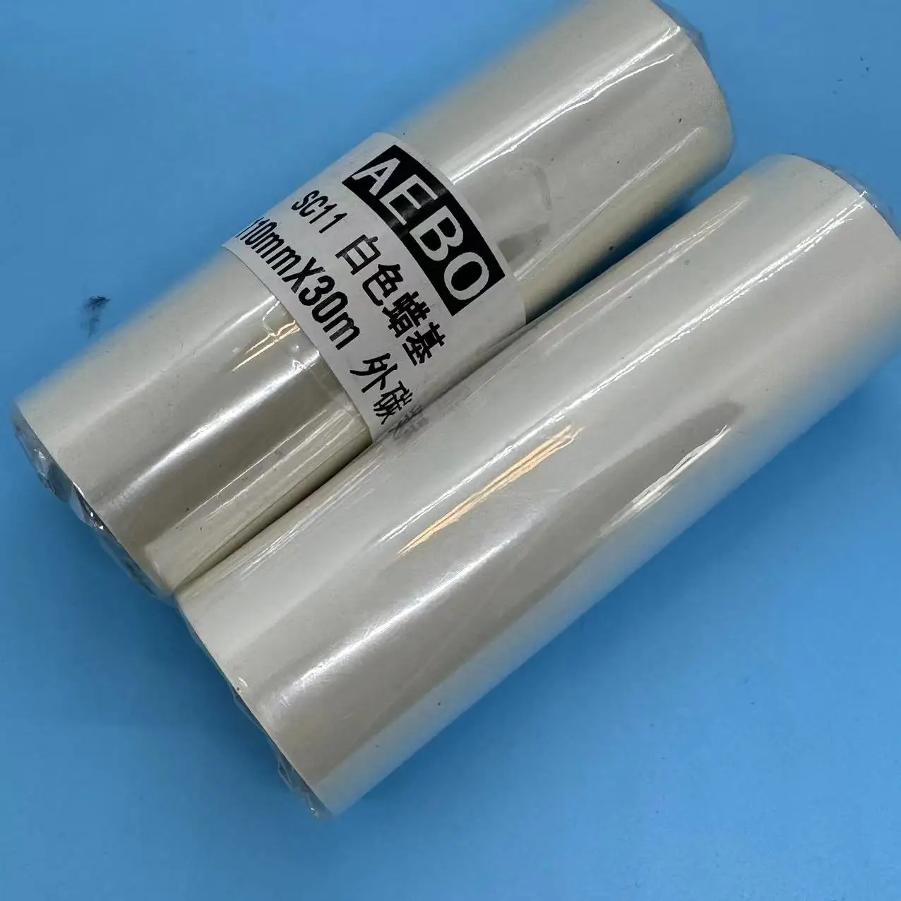 Printer for ribbon 110mm Wax Resin Colored Ink Barcode Tto Price Printing Foil Label Printer Ribbon