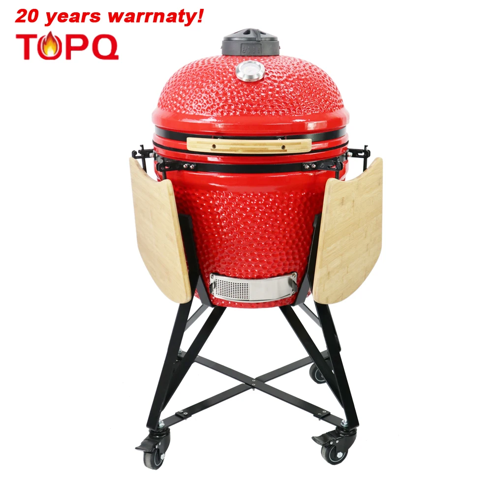 Китайский производитель TOPQ керамический большой гриль для барбекю Kamado уличная глиняная печь