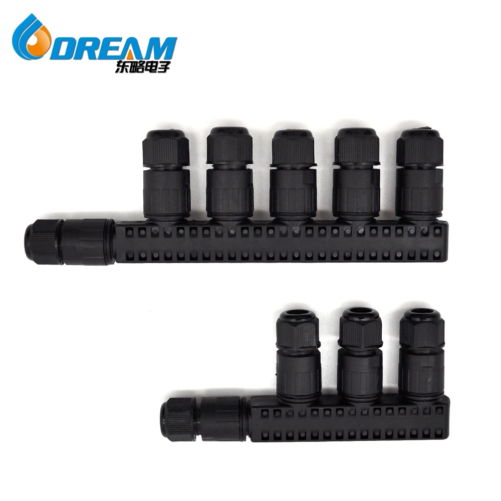 DREAM START Factory 2pin LED Light Power Screw Lugs Cable Splitter Waterproof Connector