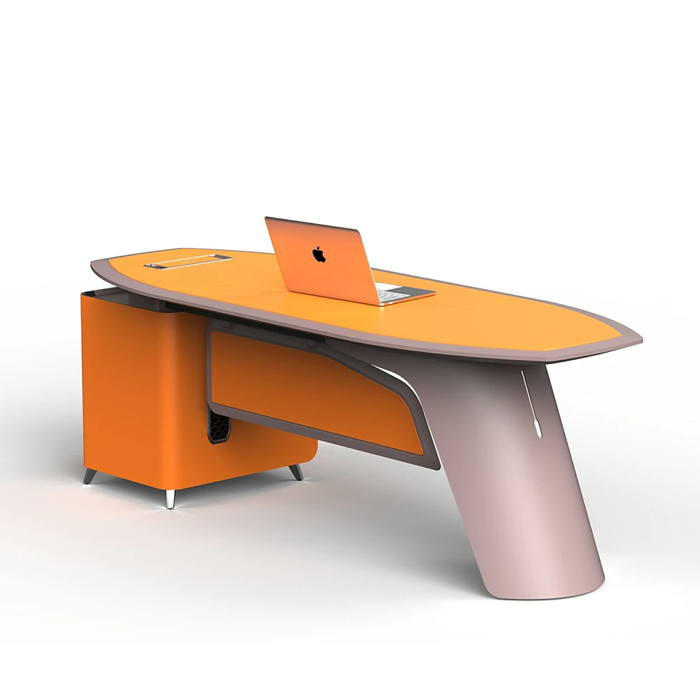WILSON SPACE hot sale Simple solid wood L shape boss ceo executive table office desk