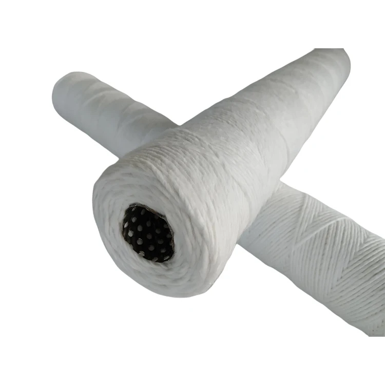 Pp Sediment String Wound Filter Cartridge Machine 1 Micron 20 Inch Pp Cotton Filter Element