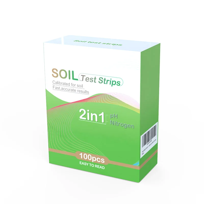Soil Ph Nitrogen Nitrate Testing Kit for Garden and Home Farm Plants with PH Soil test strips
